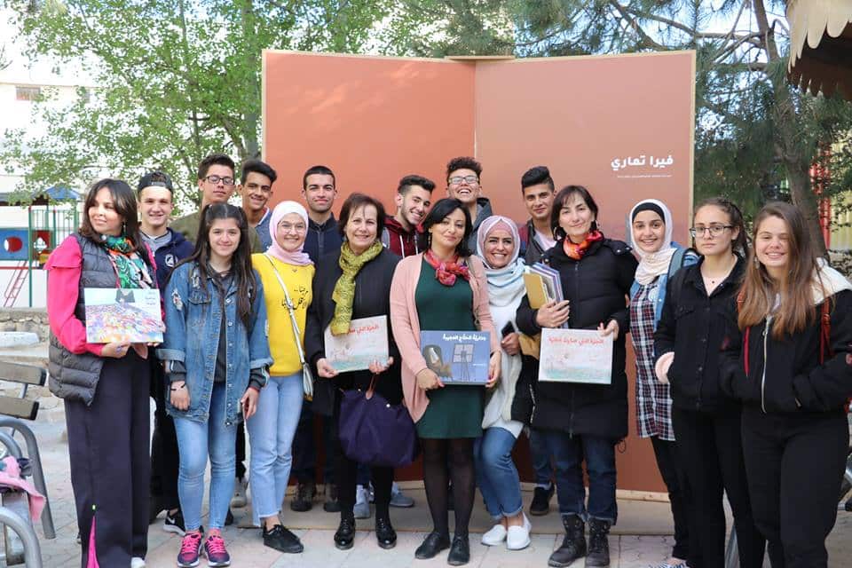   The series of stories "Tales from Palestinian Visual Art" signed in the presence of the writers and artists. 